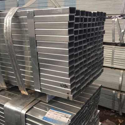 Q345 Q355jr Galvanized Gi Pipe ASTM  40 X 80 50 X 70 60 X 100 Steel Square Tube