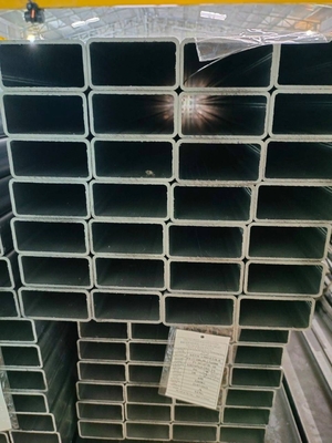 acheter Q345 Q355jr Pipe galvanisée à base de gi ASTM 40 X 80 50 X 70 60 X 100 Tubes carrés en acier online manufacture