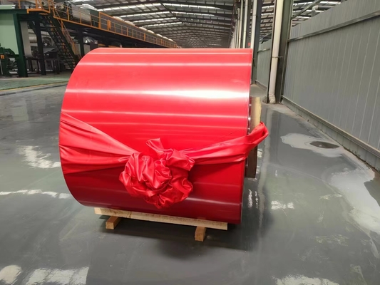 Buy Az120 Az150 Prepainted Galvanized Coil Building Ppgi Coated Coil Red Color online manufacture