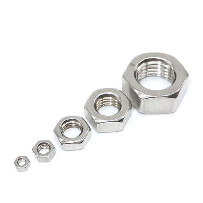M6 SS304 Stainless Steel A2-70 DIN934 Hex Nut Hexagon Nut with Fine Pitch Thread