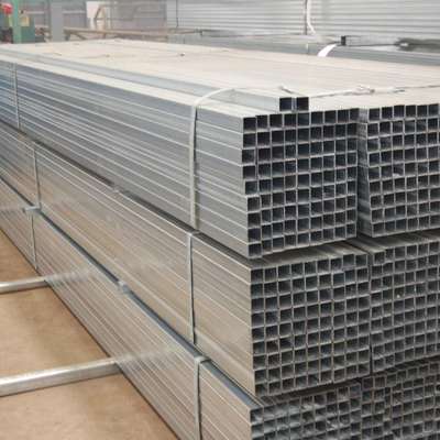 Q345 Q355jr Galvanized Gi Pipe ASTM  40 X 80 50 X 70 60 X 100 Steel Square Tube