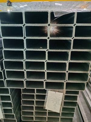 Q345 Q355jr Galvanized Gi Pipe ASTM  40 X 80 50 X 70 60 X 100 Steel Square Tube