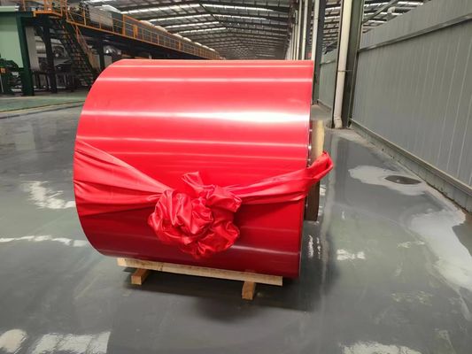 Az120 Az150 Prepainted Galvanized Coil Building Ppgi Coated Coil Red Color