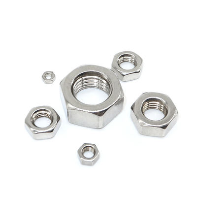 M6 SS304 Stainless Steel A2-70 DIN934 Hex Nut Hexagon Nut with Fine Pitch Thread